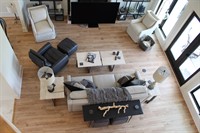 Vinyl plank gives the illusion of hardwood without the care & maintenance