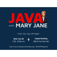 Java with Mary Jane - Join us at Capitol Roofing