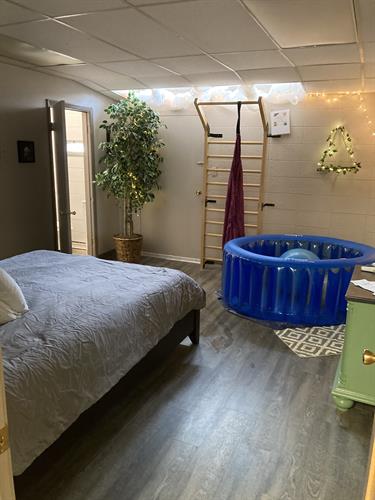 Our beautiful, peaceful, birth suite