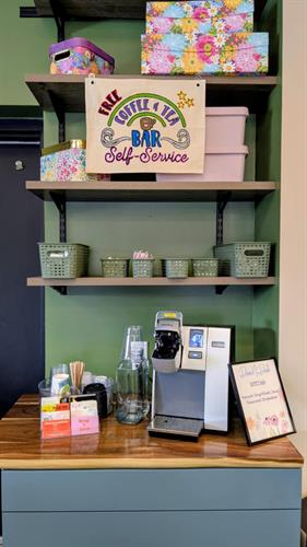 Free Coffee & Tea Self-Serve Station