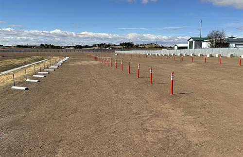 Uncovered RV Parking, Large Drive-Thru Lanes