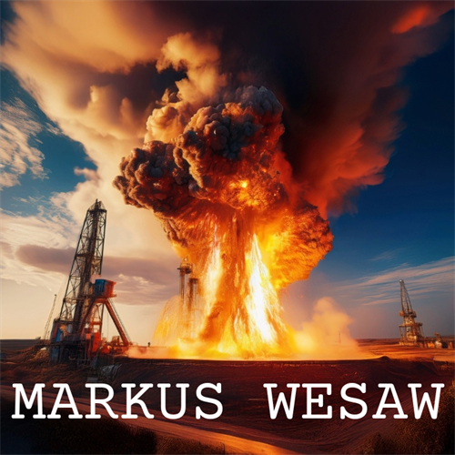 Oil rig and well blowout