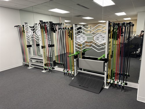 Physical therapy with G-NAT™ Vertical Movement Systems™ with joint decompression
