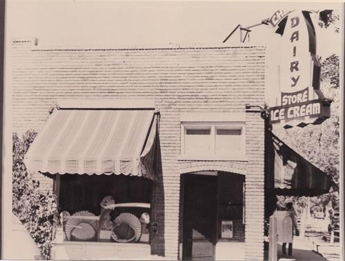 Historic photo of 400 E 18th St when it was Cheyenne Dairy