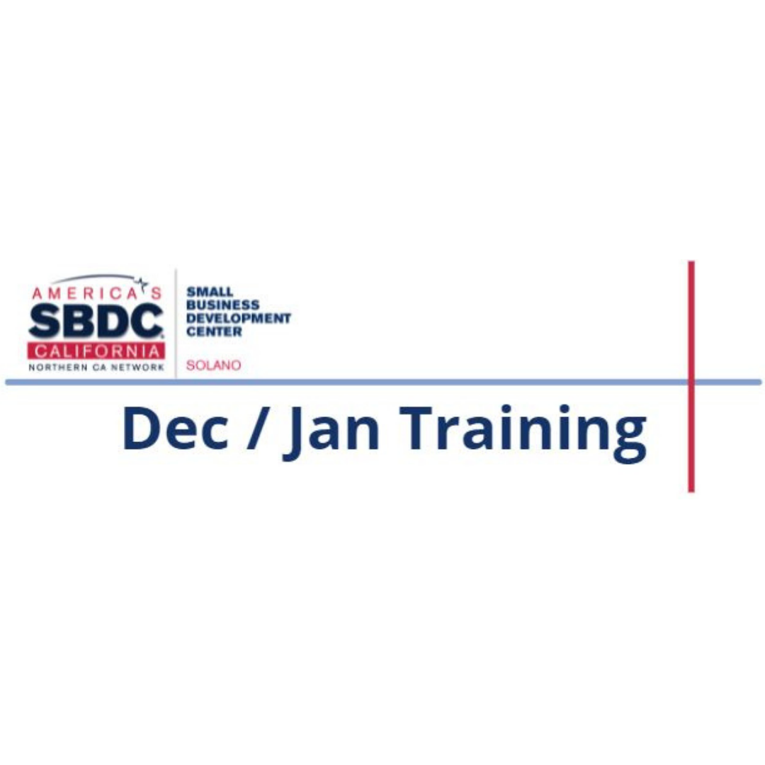 Image for Solano SBDC - December and Jan Trainings + EIDL Reconsideration