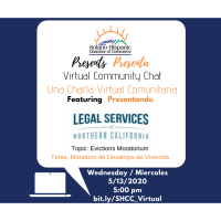 SHCC Virtual Community Chat featuring Legal Services Of Northern California