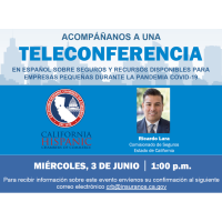 Teleconferencia en Español Sobre Seguros y Recursos Disponibles Para Empresas Pequeñas Durante COVID-19
