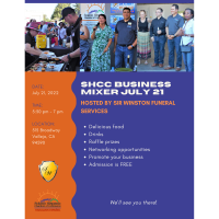 SHCC July mixer hosted by Sir Winston Funeral Services