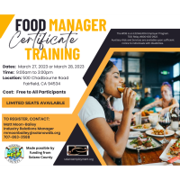 No-Cost Food Manager Certificate Training Programs