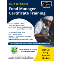FREE Food Manager Certificate Workshop - August 7