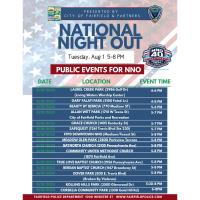 City of Fairfield National Night 2023 Tuesday, August 1, 5-8 PM 