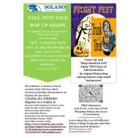 Solano College Business Pop Up - Fall Fest Sale Pop Up Shops