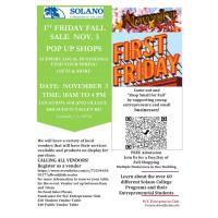 Solano College Business Pop Up - Harvest Festival 1st Friday November