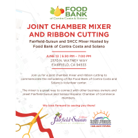 Joint Mixer with Fairfield/Suisun Chamber at the Solano & Contra Costa Food Bank