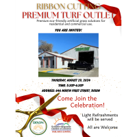 Joint Ribbon Cutting with Premium Turf Outlet