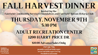 Fall Harvest Dinner