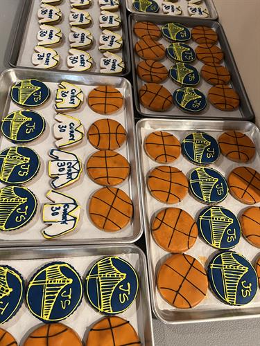 Basketball theme butter cookies 