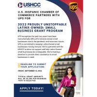 The U.S. Hispanic Chamber of Commerce launches with UPS a Small Business Grants Program!