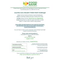 CONTRA COSTA/SOLANO COUNTY FOOD BANK - 2022 FOOD FIGHT - DONATIONS REQUEST 