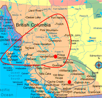 Chubb Kamloops and Prince George map territory, Chubb covers all of Canada.