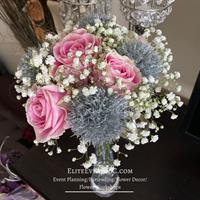 Wedding table flowers by Elite Events BC (2023)