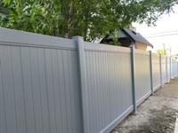 Grey jasper privacy vinyl fence