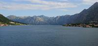View from our cruise ship balcony in Kotor, Montenegro