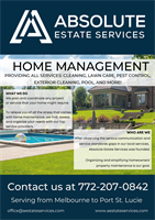 Absolute Estate Services - Flyer