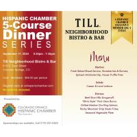 Exclusive! Hispanic Chamber Member Only 5-Course Dinner Series