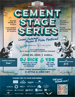 Cement Stage Series: Local Summer Music & Film Festival - Featuring DJ Dice (Official DJ for Method Man and Redman) & Wu Tang's YDB