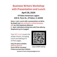 Business Writers Workshop with Presentation and Lunch