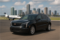 Our 2023 Cadillac XT4 Premium Luxury staging at an FBO. 