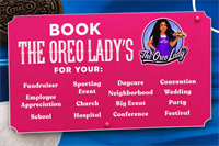 BOOK THE OREO LADY FOR YOUR NEXT EVENT!