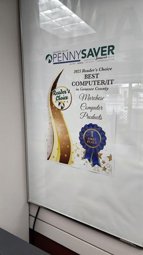 We are proud to be voted the Best Computer/IT in Genesee County