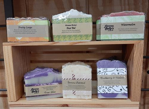 Locally hand-made soaps & lotions