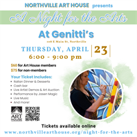 Northville Art House presents A Night for the Arts at Genitti's&nbsp;