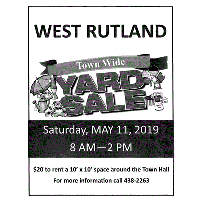 West Rutland Town Wide Yard Sale