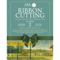 Ribbon Cutting - Sid And Augusta White Memorial Park Playground