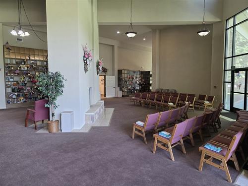 Chapel can seat over 100 comfortably