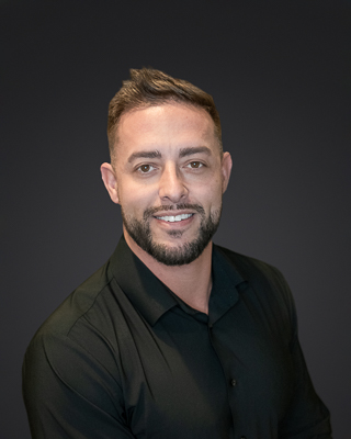 Headshot with mobile studio set up