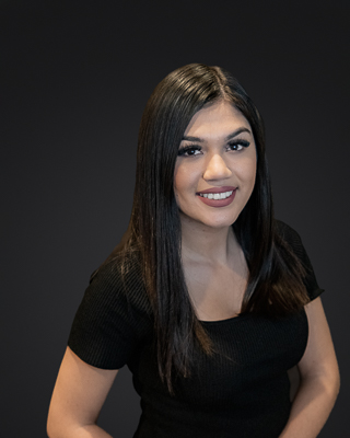 Headshot with mobile studio set up