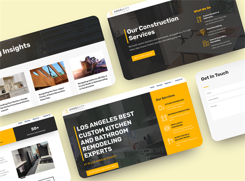 Los Angeles, CA Waterproofing Construction Company Website in WordPress