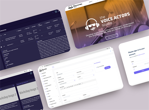 Las Vegas, NV Voice Actor Studio Portal in React Web Application