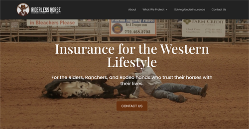 Vancouver, WA Horse Insurance Company Website in WordPress