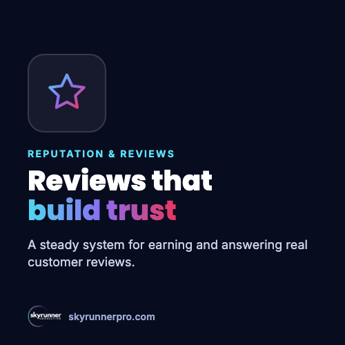 Reputation and review management: a steady system for earning and answering real customer reviews