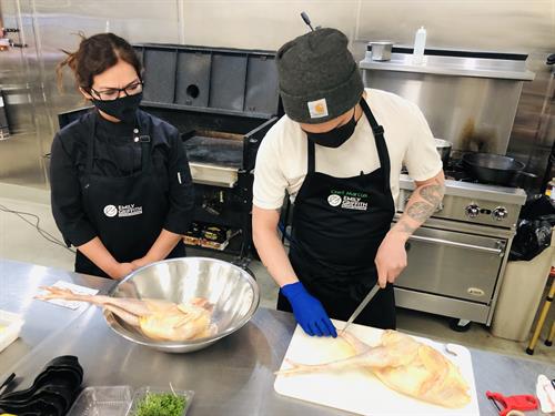 Culinary students learn hands-on