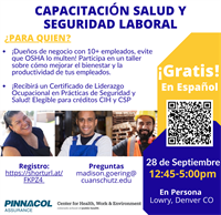 Capacitación Salud y Seguridad Laboral en Español