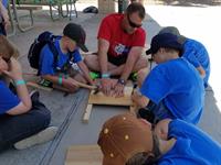 building bat boxes at Summer Cub Scout Day CAmp building bat boxes at Summer Cub Scout Day CAmp