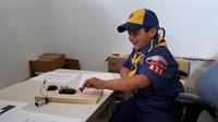Scouts learn about radio communications at JOTA - Jamboree On The Air Scouts learn about radio communications at JOTA - Jamboree On The Air