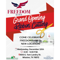 Ribbon Cutting & Grand Opening for Freedom Bank